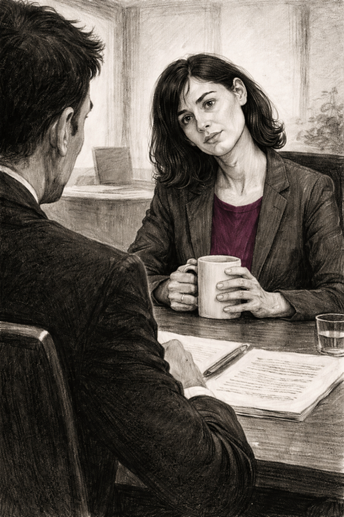 Apotheker en spreker Filip spreekt en schrijft over de overgang: een man die spreekt over de overgang